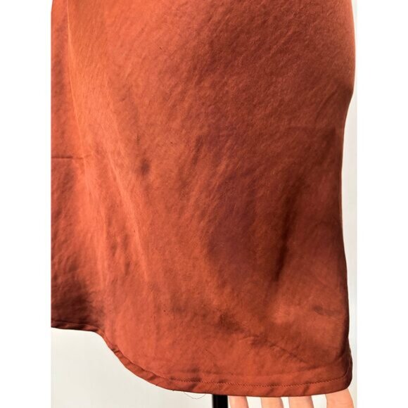 Motel Rocks Pavila Slip Mini Dress in Rust  Large - Picture 8 of 14